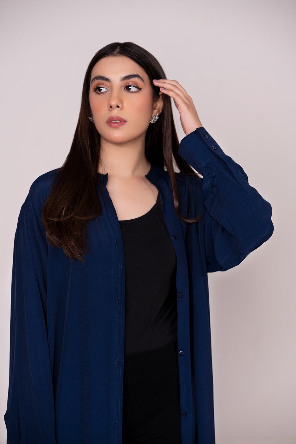 Button Down Long Shirt WG-WS-22-W2 B