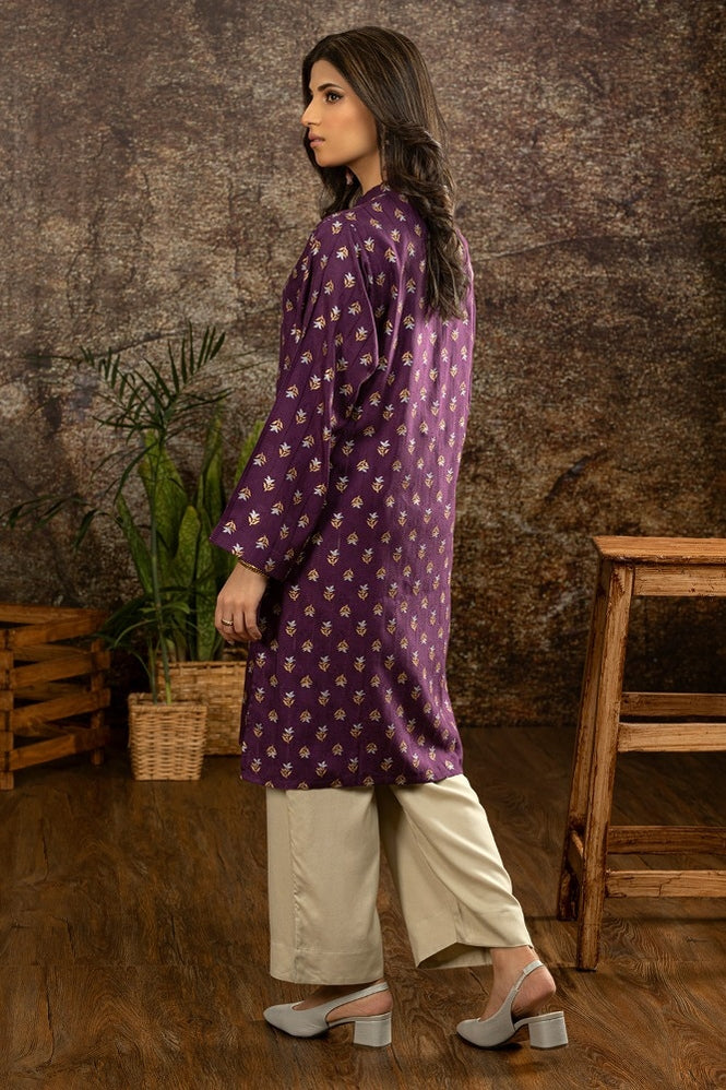 Acrylic Jacquard Block Printed Shirt