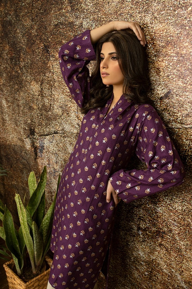 Acrylic Jacquard Block Printed Shirt