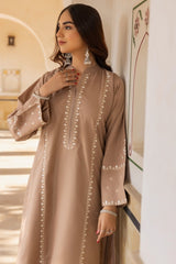 Ayudia Khaddar Embroidered Shirt WGK-AYW-DE-3384