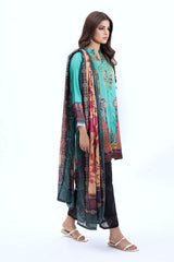 Charmeuse Silk Printed Shirt And Tissue Silk Dupatta WGK-CHS-DP-2533
