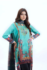 Charmeuse Silk Printed Shirt And Tissue Silk Dupatta WGK-CHS-DP-2533