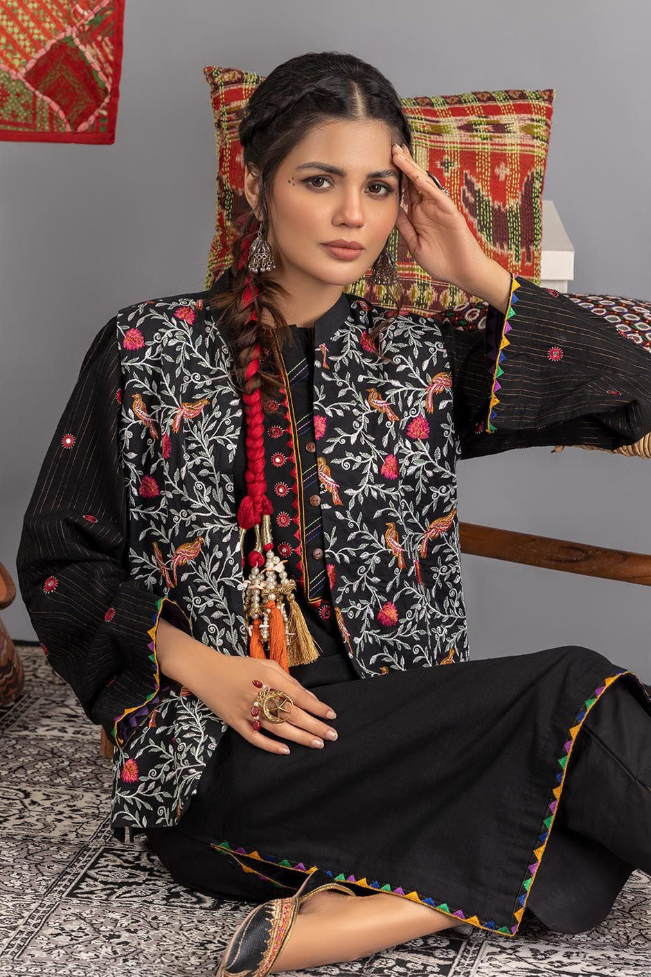 Needle Craft Embroidered Koti