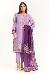 Cambric Dyed Embroidered Shirt And Trouser With Dupatta WGK-CMS-DE-2232