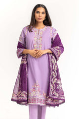 Cambric Dyed Embroidered Shirt And Trouser With Dupatta WGK-CMS-DE-2232