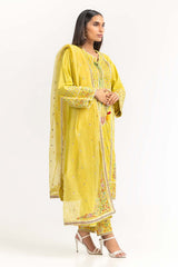 Cambric Dyed Embroidered Shirt And Trouser With Dupatta WGK-CMS-DE-2233