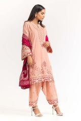 Cambric Dyed Embroidered Shirt And Trouser With Dupatta WGK-CMS-DE-2234