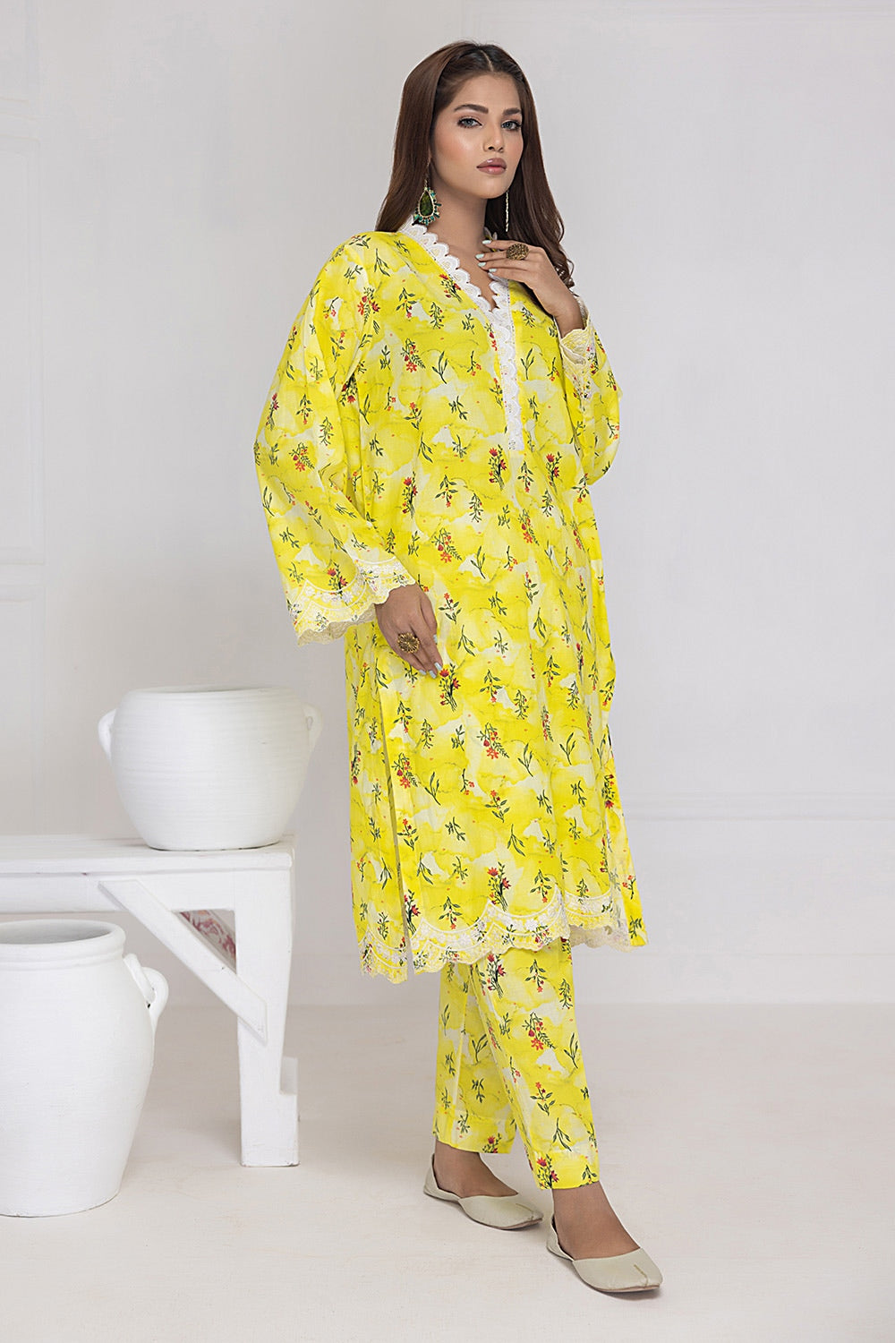 Lawn Printed Embroidered Shirt WGK-CMS-DP-2635