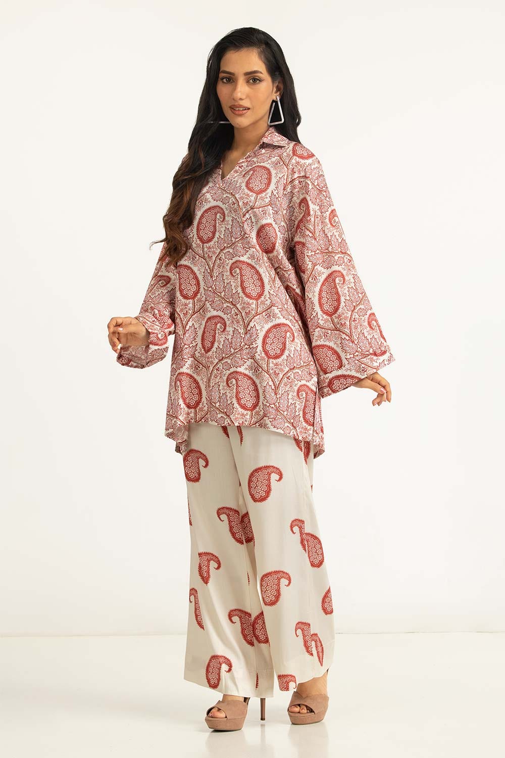 Printed Melody Chambray Printed Shirt WGK-CMS-DP-2642