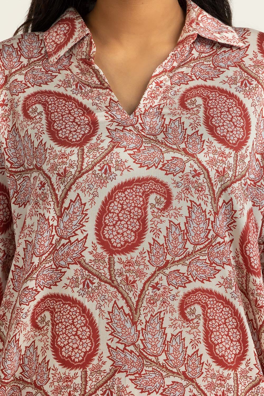 Printed Melody Chambray Printed Shirt WGK-CMS-DP-2642
