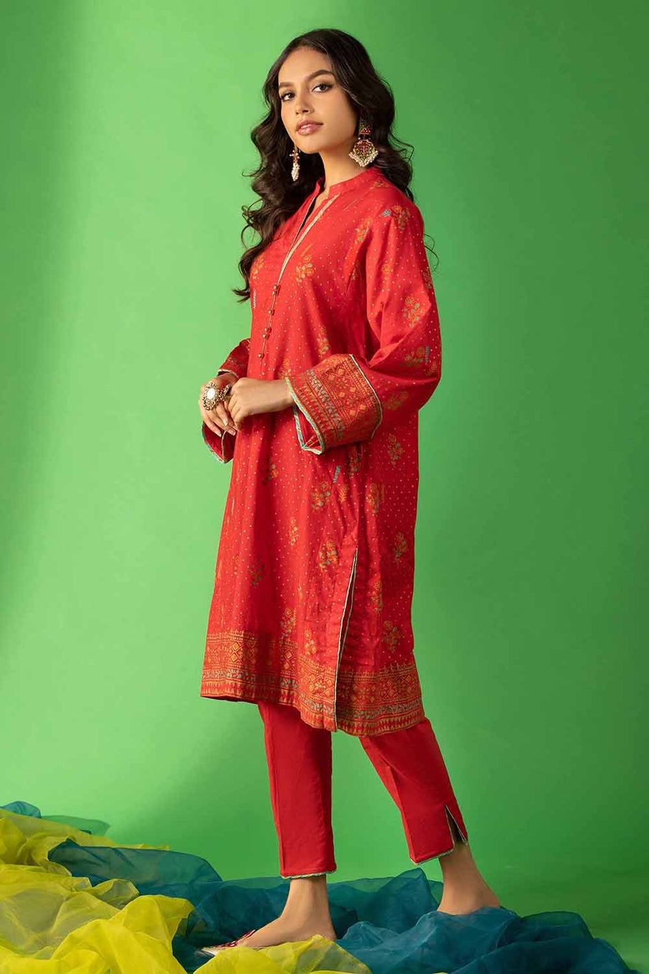 Cambric Block Printed Shirt And Trouser