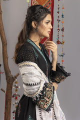 Tehwaar Block Printed Shirt And Dyed Trouser With Block Printed Dupatta