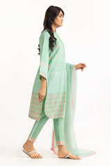 Rozana Lawn Block Printed Shirt And Trouser With Chiffon Dupatta WGK-CMS-SP-2170