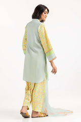 Rozana Lawn Block Printed Shirt And Trouser With Chiffon Dupatta WGK-CMS-SP-2172