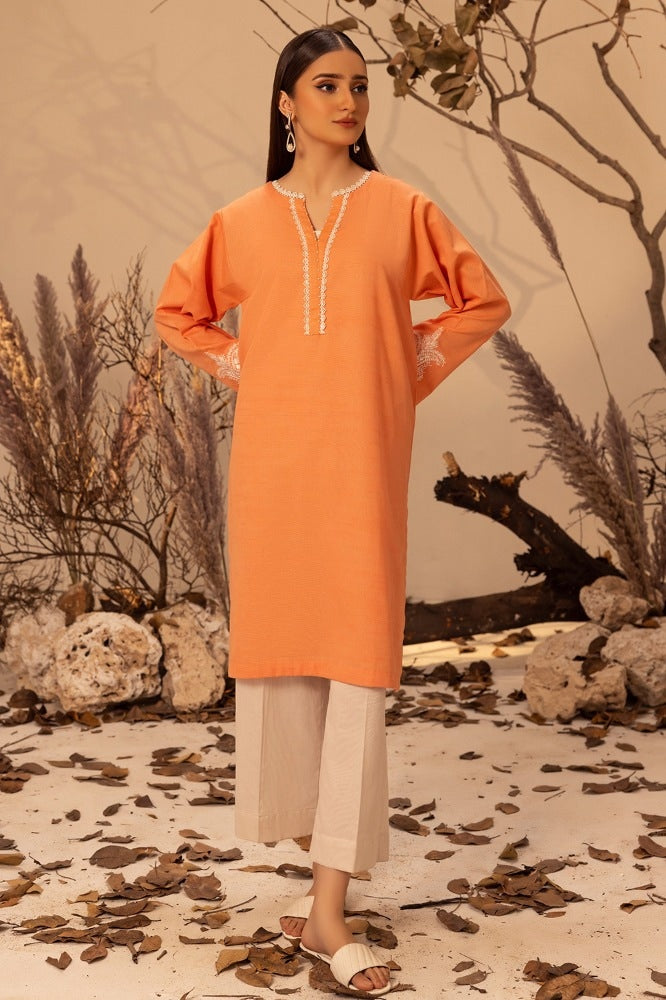 Khaddar Embroidered Shirt