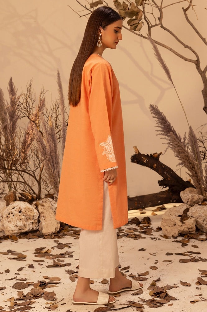 Khaddar Embroidered Shirt