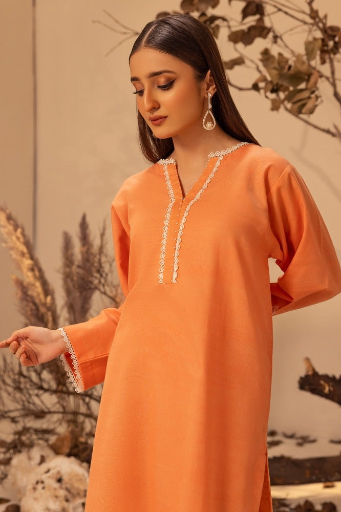 Khaddar Embroidered Shirt