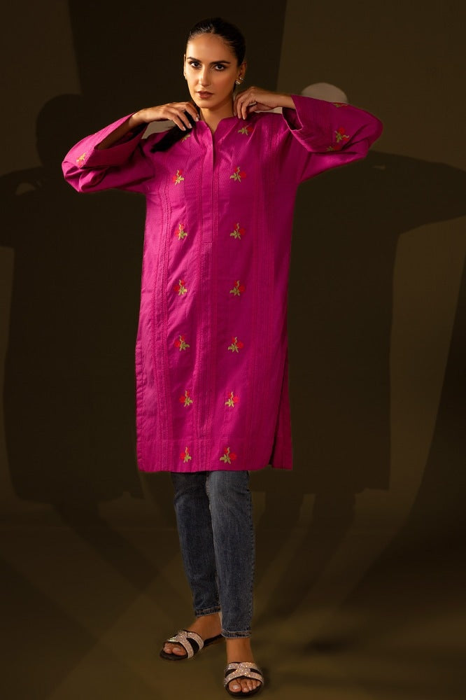 Corduroy Embroidered Shirt WGK-CRW-DE-3069