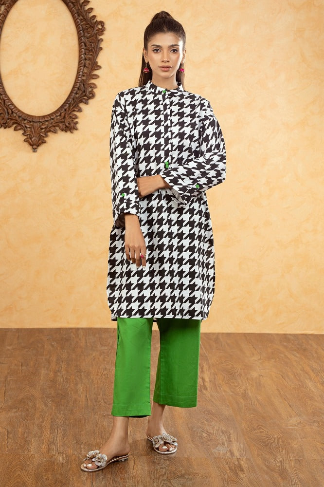 Corduroy Printed Shirt And Trouser