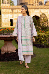 3 Piece Corduroy Block Printed Suit WGK-CRW-SP-2856s