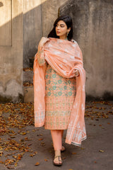 3 Piece Corduroy Block Printed Suit WGK-CRW-SP-2857s