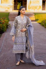 3 Piece Corduroy Block Printed Suit WGK-CRW-SP-2859s