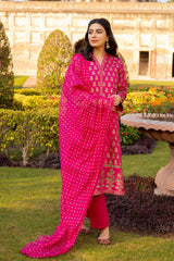 3 Piece Corduroy Block Printed Suit WGK-CRW-SP-2860s