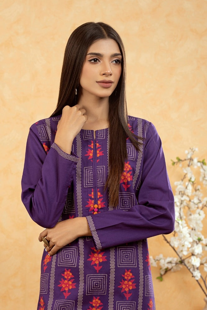 Corduroy Block Printed Shirt
