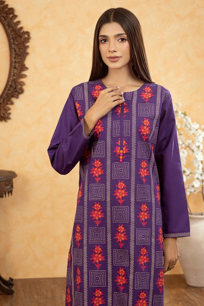 Corduroy Block Printed Shirt