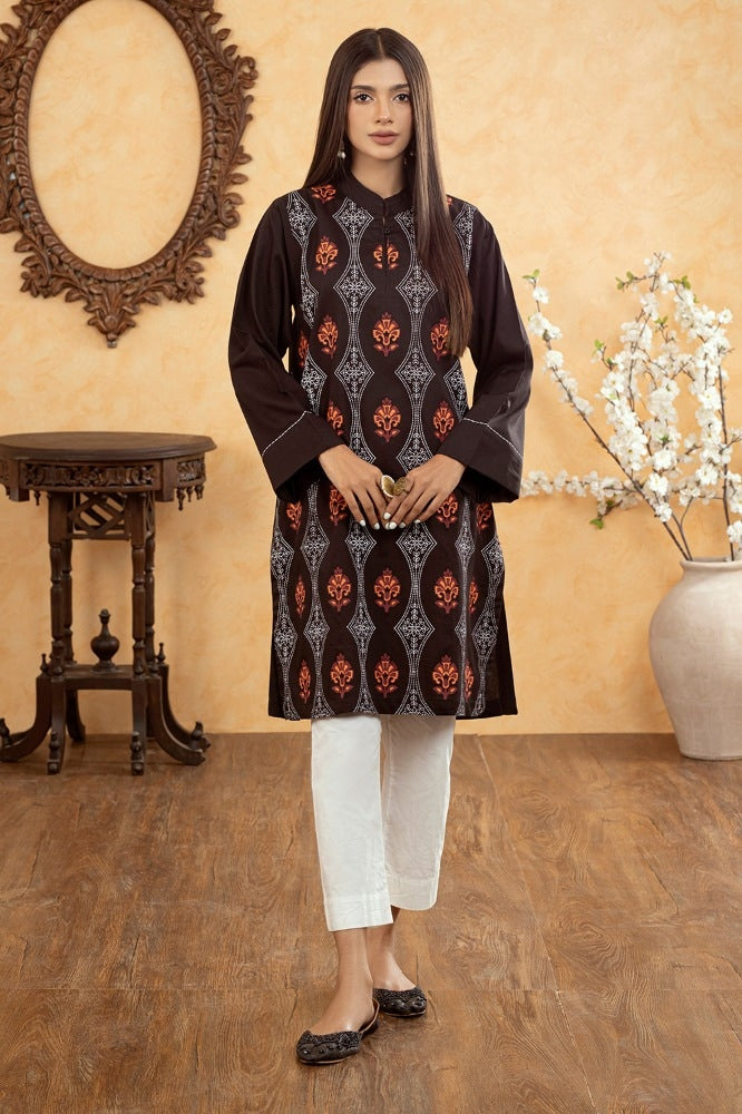 Corduroy Block Printed Shirt