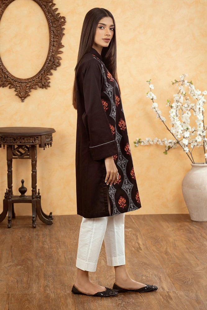 Corduroy Block Printed Shirt