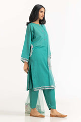 Tehwaar Lurax Dobby Dyed Embroidered Shirt And Trouser With Dupatta WGK-DBS-DE-2151
