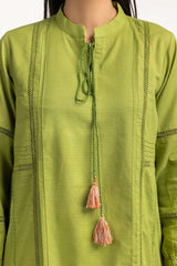 Dobby Dyed Shirt And Trouser With Embroidered Dupatta WGK-DBS-DE-2191