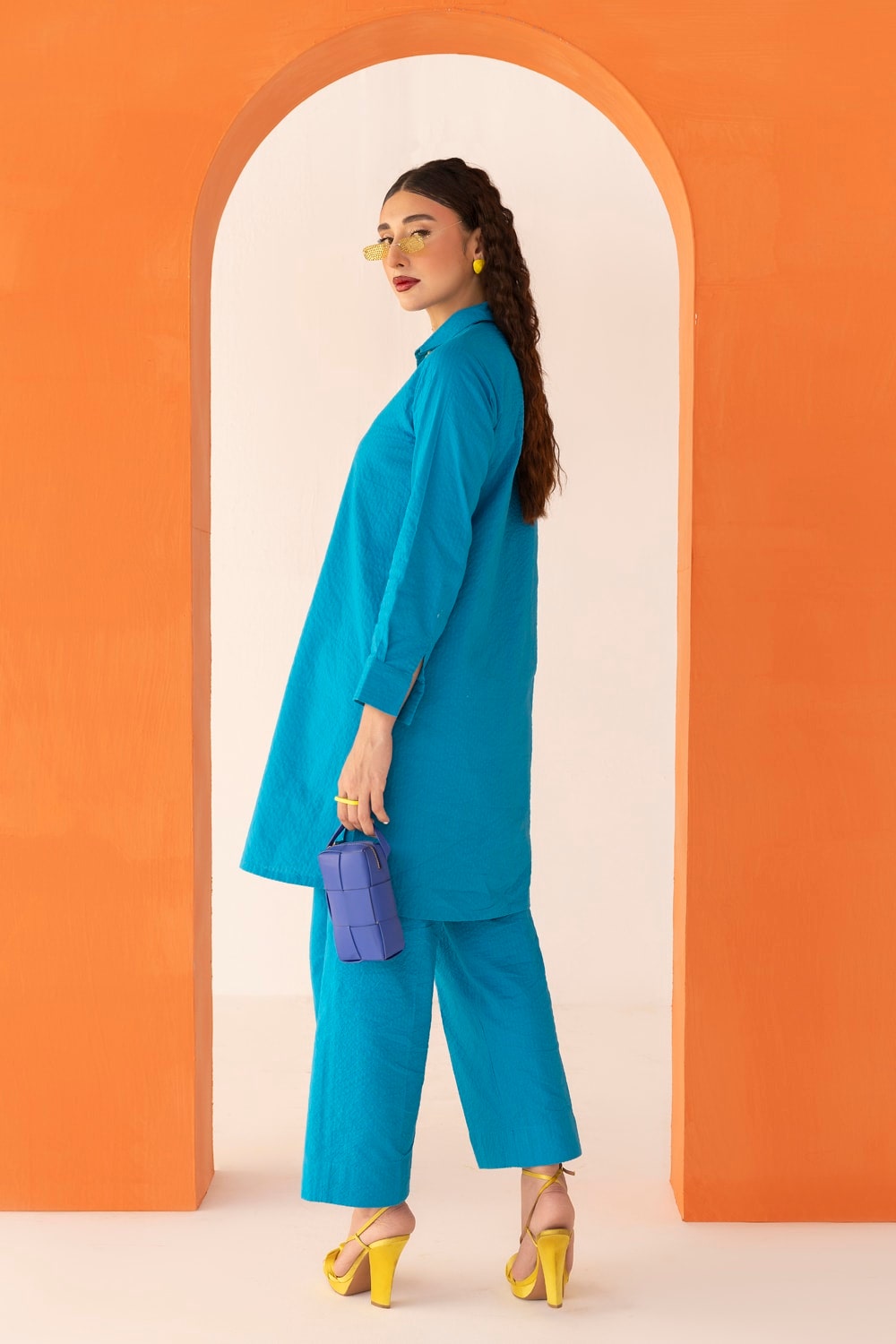Dobby Seersucker Dyed Shirt And Trouser WGK-DBW-DY-2895