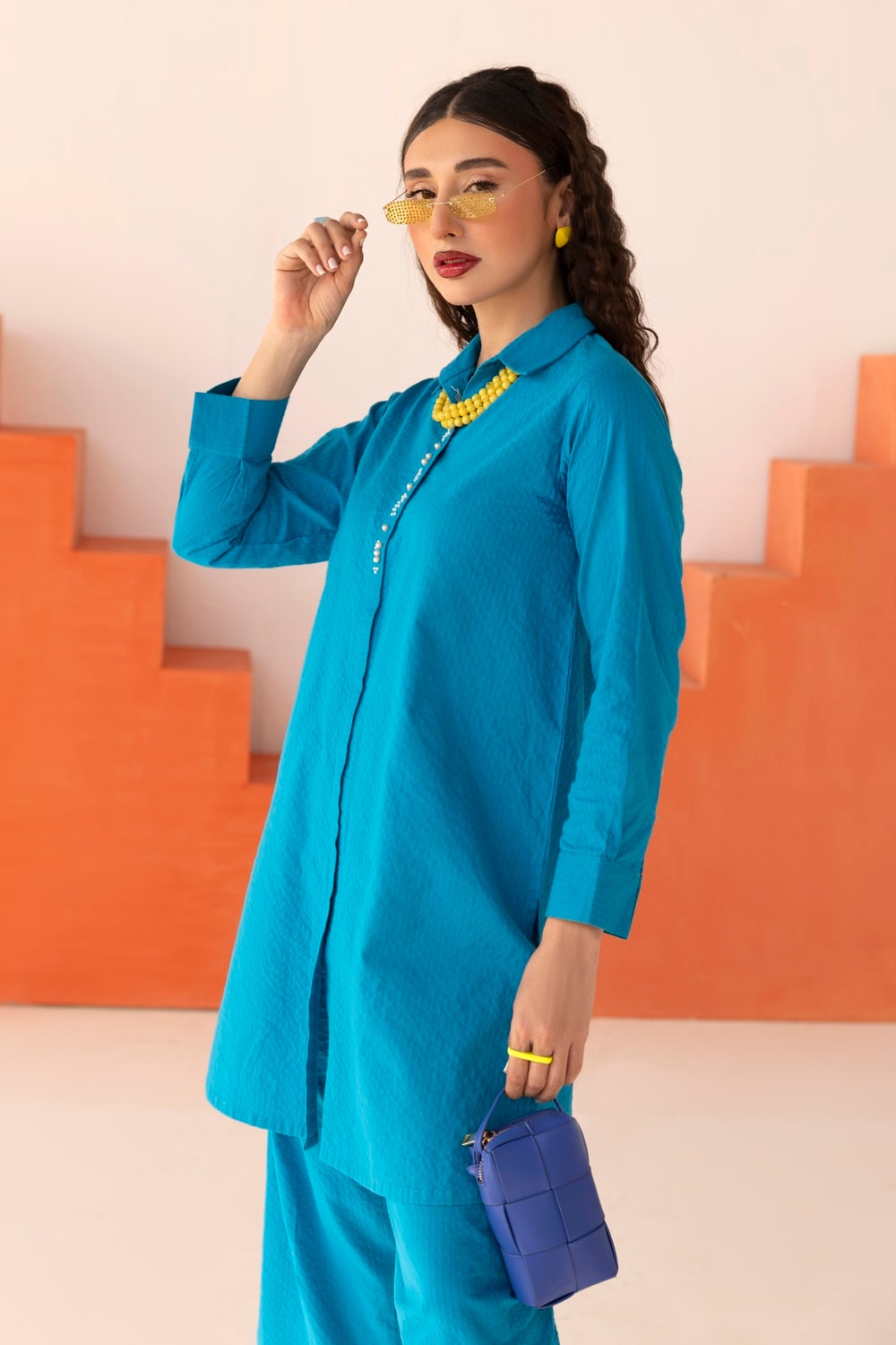 Dobby Seersucker Dyed Shirt And Trouser WGK-DBW-DY-2895
