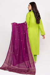 Tehwaar Block Print Shirt And Trouser with Dupatta WGK-DBW-PE-2012