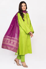 Tehwaar Block Print Shirt And Trouser with Dupatta WGK-DBW-PE-2012