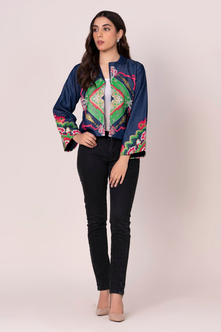 Studio Collection Block Printed Jacket