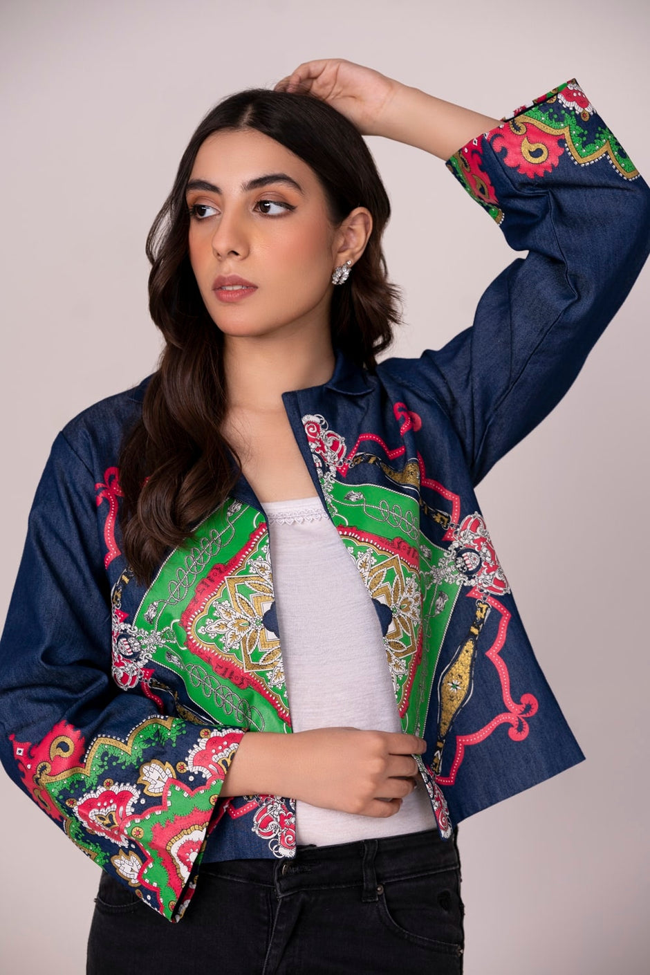Studio Collection Block Printed Jacket