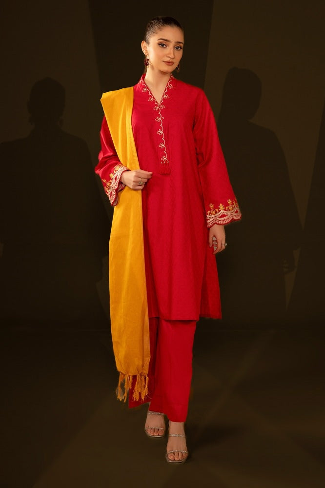 Dyed Jacquard Dupatta WGK-DPT-JQ-343