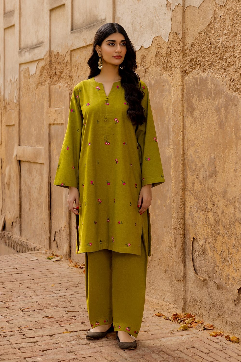 Danedar Embroidered Shirt And Shalwar WGK-DRW-DE-3139