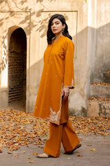Danedar Embroidered Shirt And Dyed  Trouser WGK-DRW-DE-3142