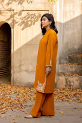Danedar Embroidered Shirt And Dyed  Trouser WGK-DRW-DE-3142