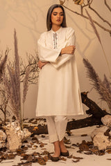 Karandi Danedar Embroidered Shirt And Dyed Trouser WGK-DRW-DE-3178