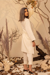 Karandi Danedar Embroidered Shirt And Dyed Trouser WGK-DRW-DE-3178