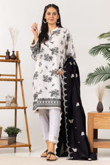 The Loom Shirt And Embroidered Dupatta