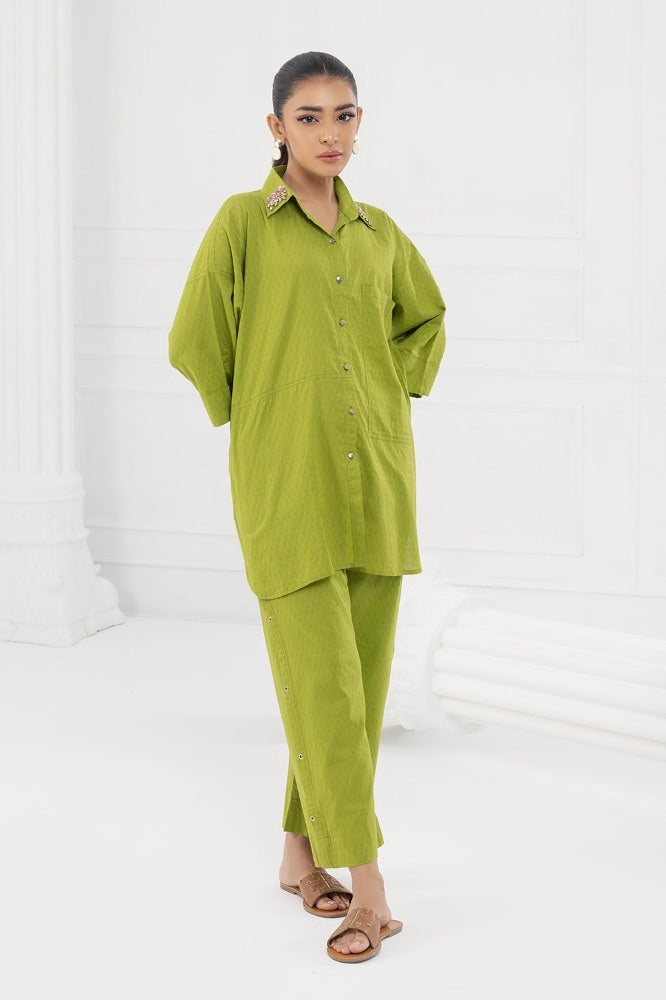 Jacquard Embroidered Shirt WGK-JQS-DY-3339