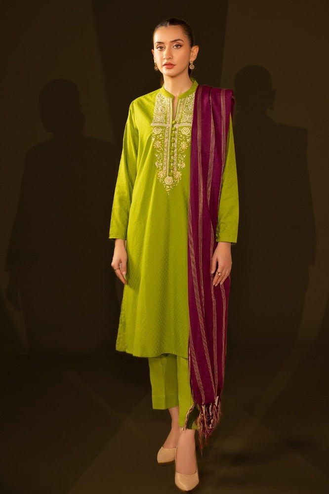 Jacquard Embroidered Shirt And Dupatta WGK-JQW-DE-2954