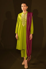 Jacquard Embroidered Shirt And Dupatta WGK-JQW-DE-2954