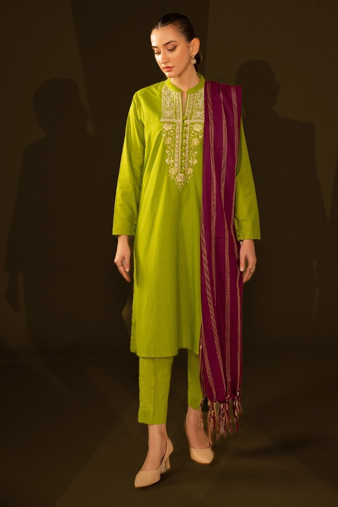 Jacquard Embroidered Shirt And Dupatta WGK-JQW-DE-2954